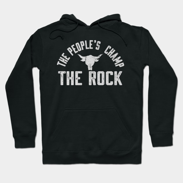 The Rock The People's Champ Logo Hoodie by MunMun_Design